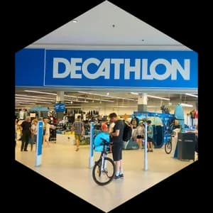 Hexágono do case Decathlon
