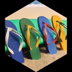 Hexágono do case Havaianas