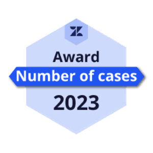 Zendesk Award Number of Cases 2023